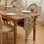 Loom and Mill Vintage Paisley Jacquard Table Runner 13x90 inch, Multi Color - Image 7