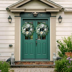 20" Spring Summer Wreath for Front Door Year-Round - Image 3