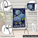 Evergreen Scroll American Garden Flag Stand | Premium Metal Iron Flag Holder Stand | Fits 12x18 Garden Flags for Outside | Weatherproof Outdoor - Image 4