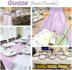 16 Pack Lavender Cheesecloth Table Runner 20 x 120 inch Gauze Table Runners 10 FT Long,Semi Sheer Boho Cheese Cloth Fabric Table Runner Bulk for Wedding,Party,Baby Shower,Bridal Shower Decoration - Image 5