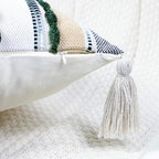 PANOD Chenille Farmhouse Throw Pillow Covers 18 x 18 Dark Green, Neutral Boucle Couch Pillow Cover, Striped Decorative Boho Coushion Cover Pillow Case for Couch Bed Sofa Bedroom,Modern Accent,Set of 2 - Image 4