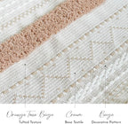 BlissBlush Long Vertical Wall Hanging Tapestry Woven Boho Farmhouse Decor Cream Beige Tassel Handmade Wall Art Decoration for Bedroom Living Room Dorm Nursery Apartment, 16x39 INCH - Image 4