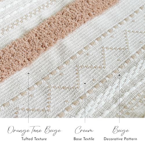 BlissBlush Long Vertical Wall Hanging Tapestry Woven Boho Farmhouse Decor Cream Beige Tassel Handmade Wall Art Decoration for Bedroom Living Room Dorm Nursery Apartment, 16x39 INCH - Image 4