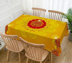 Hafangry Diwali Tablecloth Indian Diwali Decorations for Home Festival of Lights Deepavali Party Supply Kitchen Dining Room Decor (60" x 84") (Pack of 2) - Image 2