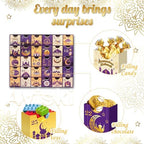 Ramadan Advent Calendar with Drawers, 30 Empty Boxes for 30 days, Eid Mubarak Coutdown Calendar Fillable Ramadan Gift, Islamic Art, Cardboard Number Storage Box, Ramazan Party Supplies - Purple - Image 4