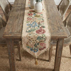 Tache Tapestry Colorful Country Rustic Morning Meadow Floral Table Runner 90 Inches Long - Image 4