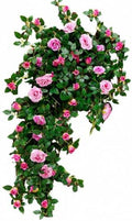 71in Artificial Rose Vine Silk Flower Garland Wedding Garden Decor(Purple) by Unknown