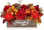 Fall Centerpieces for Tables Fall Flower in Pot Thanksgiving Table Decor - Image 7