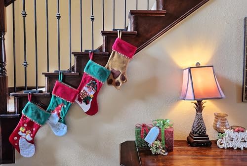 Lulu Decor Black Christmas Stocking Holders for Mantle set of 5 - Heavy Cast Iron Weighted Strong & Sturdy - Low Profile Flat Base Stocking Hooks, Simple Design for Mantle Decor Weighs 1 lb 10 oz each - Image 7