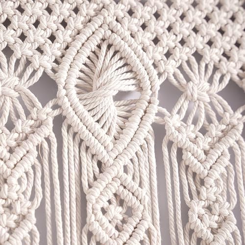 Macrame Curtains for Wall Decor, Macrame Wall Hanging 79" x 35" 2 Panels - Image 4
