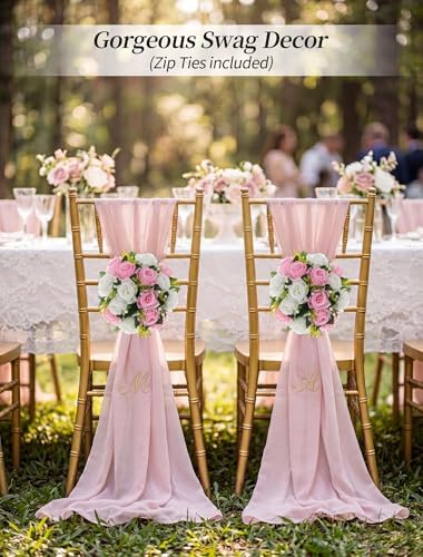 BLOSMON Flower Balls Centerpieces for Table: 6 Pcs Pink White Faux Roses - Image 6