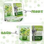St Patricks Day Chair Covers Set of 6 Shamrock Chair Back Covers St Patrick's Day Dining Chair Covers for Party Kitchen Decorations - Image 6