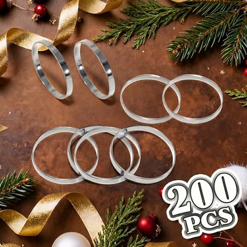 200 Pcs Silver Napkin Rings Bulk, Exquisite Round Napkin Ring Buckles, Suitable for Family Dinners, Weddings, Holiday Parties - Image 4