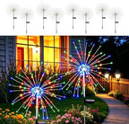 Fireworks Solar Lights Outdoor Fairy Garden Multicolor 8 Pack by Unknown