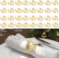 100 Pcs Gold Napkin Rings Bulk Delicate Napkin Holder for Dining Wedding Party Banquet Table Decroration Christmas and Daily Use - Gold Wheat by Unknown