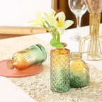 Glass Bud Vases in Bulk Set of 30 Pcs,Small Glass Vases for Flowers as Wedding Centerpieces for Tables,Clear Flower Vases Suitble for Wedding Decorations,Home Decor (Brown Green, 30 pcs) - Image 5