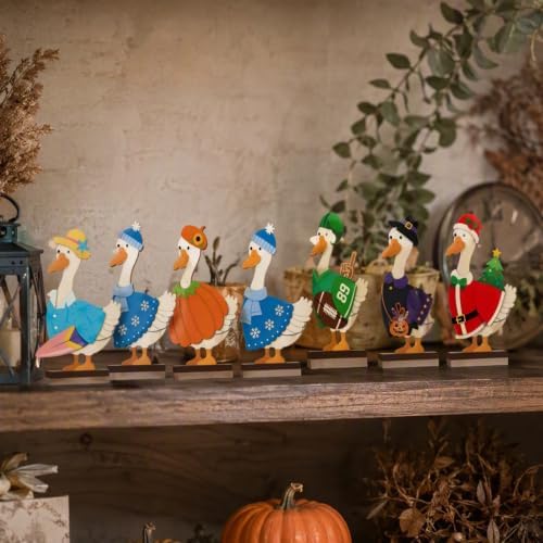 Interchangeable Wooden Animal Tabletop Figurine Magnetic Decor (M) - Image 4