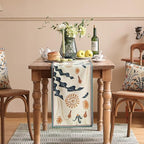 bilin gaier Designer French Linen Small Table Runner,63"x12"-Tijuana - Image 2