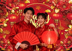 Chinese New Year 2027 Backdrop 10x8FT Red Lantern Traditional Happy Lunar New Year Photography Background Chinese Spring Festival Party Decorations Supplies Photo Props - Image 5