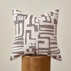 Throw Pillow Cushion Cover 18x18 Inch, Double-Sided Modern Geometric High-Density Jacquard Polyester Pillow Covers for Sofa, Bed, Rattan Chair, Bedroom, Living Room(Brown) by AIBUHOME