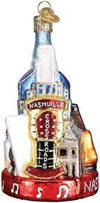 Old World Christmas Nashville Glass Blown Ornament for Christmas Tree, Handcrafted Holiday Decoration, Landmark Collection - Image 4