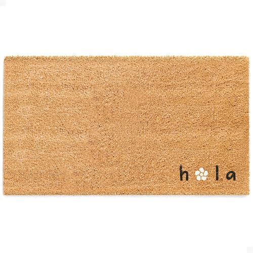 THEODORE MAGNUS Door Mat - Welcome Mat for Front Door with Non-Slip Backing - Durable Spring & Summer Doormat - Perfect for Outside Entrance Matt - Outdoor/Indoor - Hola Daisy - 17" x 30" by TheodoreMagnus