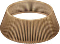 Best Choice Products 42in Christmas Tree Collar, Solid Wood Slatted Tree Skirt Holiday Accessory for Home - Chestnut by BestChoiceProducts