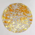 Snowkingdom Black Gold Placemats Round Disposable Sparkly Paper Metallic Glitter Foil Gold Doilies Luxury Dining Table Decoration Centerpieces for Party Birthday Wedding Christmas Shower Set of 100 by Snowkingdom