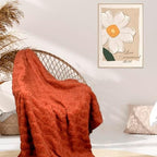 Fall Halloween Pumpkin Throw Blanket - Rust Red Autumn Decor for Couch Bed - Image 5