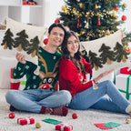 Mixweer 2 Pack Green Tufted Christmas Tree Pillow Covers 20 x 20 Inch Farmhouse Winter Throw Pillowcases with Tassels Green Tree Decorative Cushion Covers for Sofa Couch Holiday Party Home Decor - Image 5