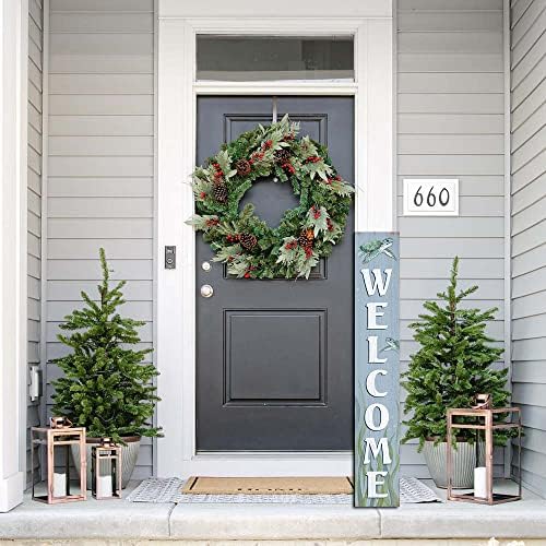 Welcome Sea Turtle Sign for Front Door, 4ft Tall Front Porch Decor, Vertical Wooden Signs for Front Porch, Rustic Farmhouse Wood Porch Decorations Outdoor - Image 7