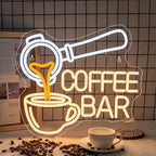 Coffee Neon Sign LED Coffee Bar Night Wall Light Decoration for Cafe Shop by ineonlife
