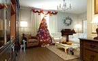 J'FLORU Christmas Wreaths for Front Door 20 Inch Artificial Christmas Wreath White Winter Wreath with Berries Pine Cones Pine Needles for Xmas Winter Holidays - Image 7