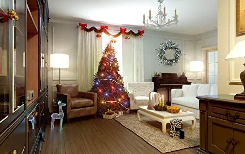 J'FLORU Christmas Wreaths for Front Door 20 Inch Artificial Christmas Wreath White Winter Wreath with Berries Pine Cones Pine Needles for Xmas Winter Holidays - Image 7