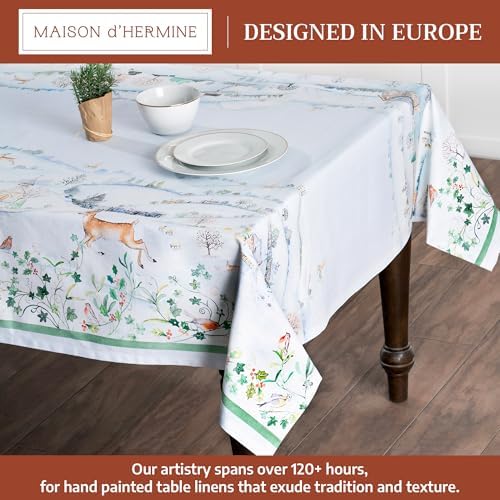 Maison d' Hermine Table Cloth Rectangle Table Reusable 100% Cotton 60"x120" - Image 2