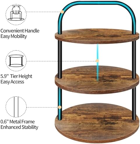Cupcake Stand, Wooden Cupcake Stand for 100 Cupcakes 3 Tier Large Dessert Table Display Set Cupcake Tower Tiered Tray Stand Serving Tray for Party Supplies Vendor Display Farmhouse Decor - Image 5
