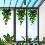 Houssity Artificial Hanging Plants Fake Ivy Vine Leaves for Wall Door Room Kitchen Patio Outdoor Indoor Decor (Plastic Maple Leaf, 4) - Image 4