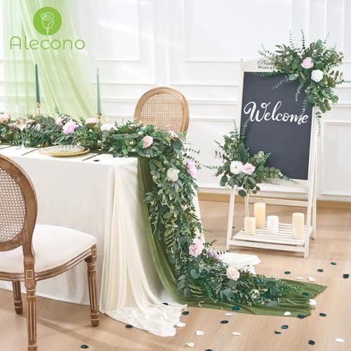 Alecono 100pcs Mixed Eucalyptus Leaves Stems Bulk, 4 Kinds Artificial Greenery Stems Faux Sliver Dollar Fake Greenery for Centerpieces Wedding DIY Bouquets Floral Arrangement Party Decor - Image 2