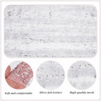 10 Pcs White Silver Gauze Table Runner, 28x118 Inch Sheer Glitter Metallic Foil Mesh Table Runner for Birthday Party Wedding Anniversary Christmas - Image 3