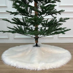 36-Inch Huntsman High-Pile Faux Fur Christmas Tree Skirt, Ivory by StarryDynamo