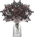Uieke 30 Pcs Babys Breath Artificial Flowers Fake Silk Black Flowers Faux Gypsophila Bouquet Real Touch Floral for Home Wedding Halloween Party Centerpieces DIY Décor by Uieke