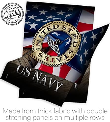 US Navy House Flag - Armed Forces USN Seabee United State American Military Veteran Retire Official - Decoration Banner Small Garden Yard Gift Double-Sided Made in USA 28 X 40 - Image 7