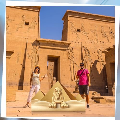 Thyle 5 ft Pyramid & Sphinx Mosque Cardboard Cutout Ramadan Eid Backdrop - Image 5