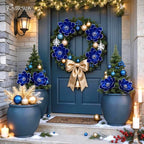 8PCS Large Christmas Magnolia Flowers for Christmas Tree Wreath - Image 5