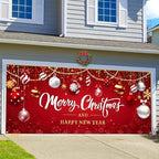 WovWeave Christmas Ball Garage Door Cover Banner, 7 x 16 ft - Image 4