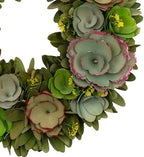 Northlight Wooden Mini Flowers Artificial Spring Wreath - 14" - Image 4