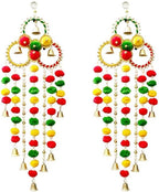 Divyakosh Wall Hanging for Home Decoration Set of 2, Multi Color Flower Diwali Lights, Home Decor, Handmade Diwali Decoration Psychedelic Wall hangings, Door Valance for Wedding - Image 3