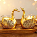 2Pcs Swans Tealight Candle Holder, Home Decor Gifts for Women Her Wife Mom by REFTTENW