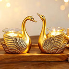 2Pcs Swans Tealight Candle Holder, Home Decor Gifts for Women Her Wife Mom by REFTTENW