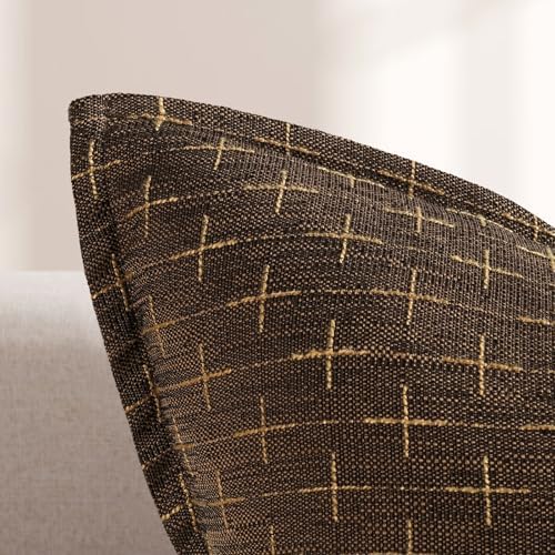 ZWJD Pillow Covers 26x26 Set of 2 Soft Polyester Textured Pillow Covers with Stylish Flange Edge Cozy Farmhouse Throw Pillows for Couch Bed Sofa Living Room - Image 2